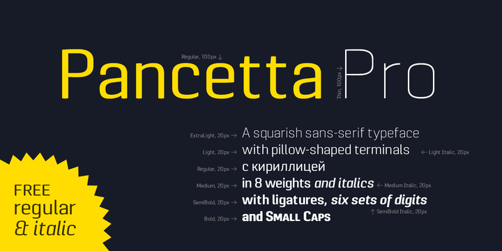 Font Pancetta Pro