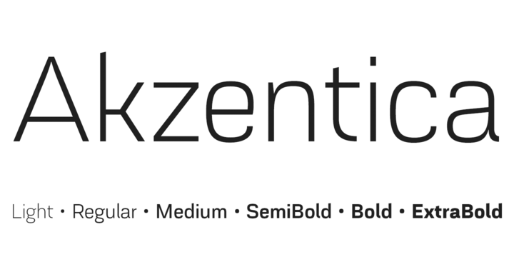 Font Akzentica 4F