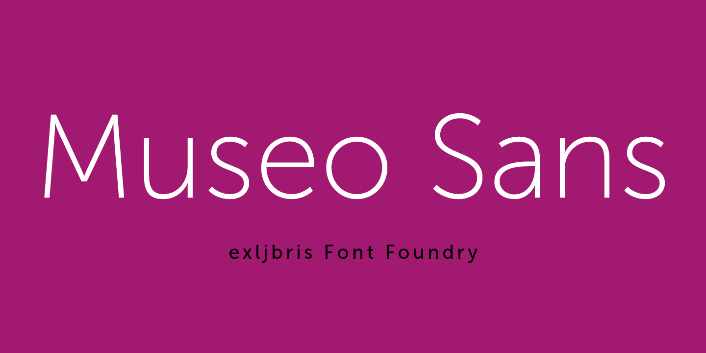 Font Museo Sans