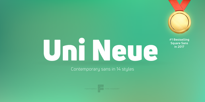 Font Uni Neue