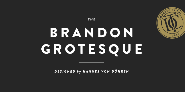 Font Brandon Grotesque