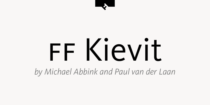Font FF Kievit