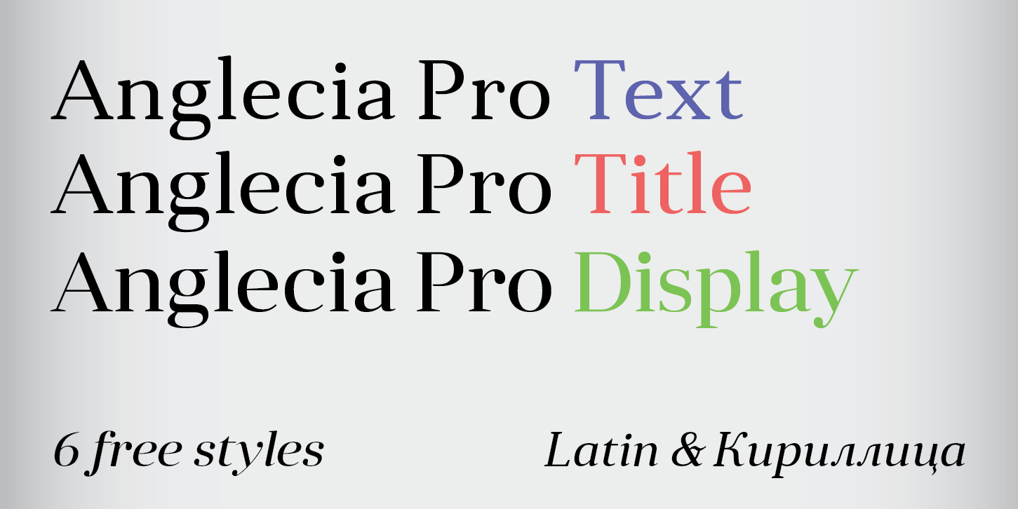 Font Anglecia Pro