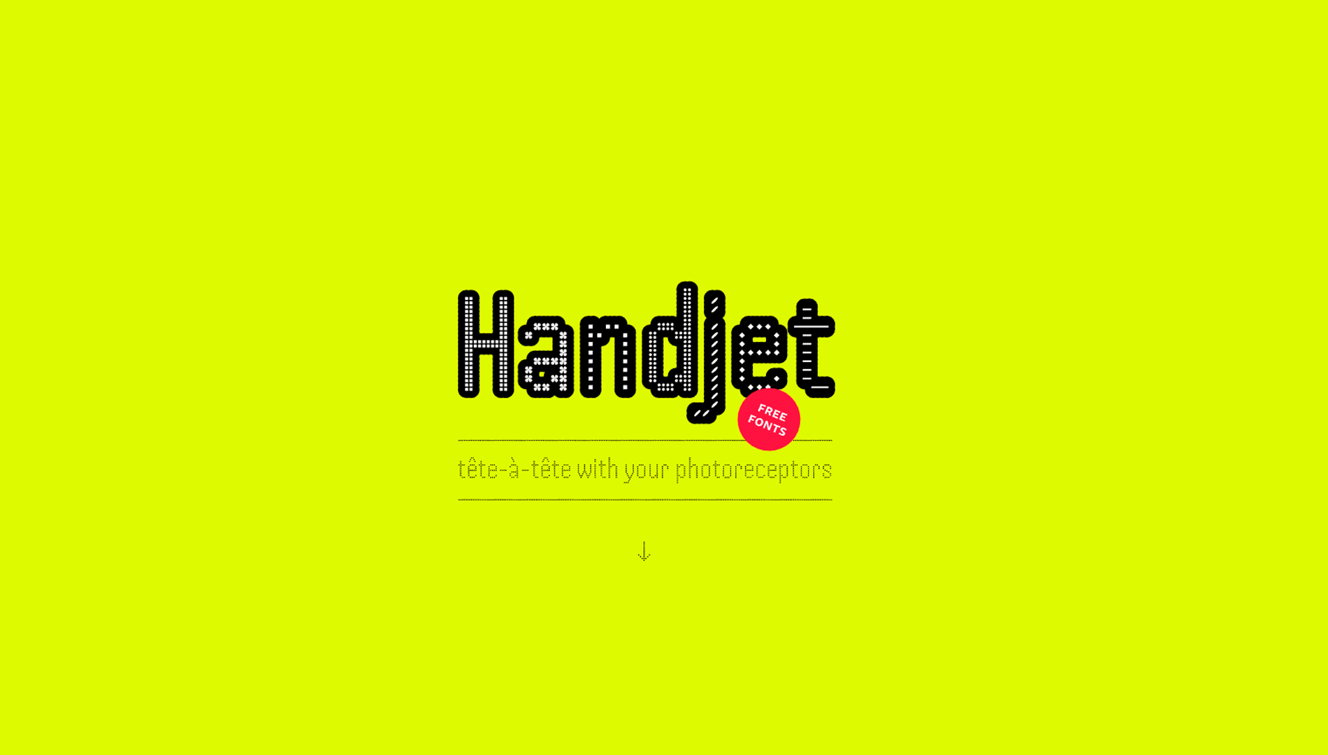 Font Handjet