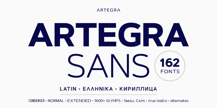 Font Artegra Sans