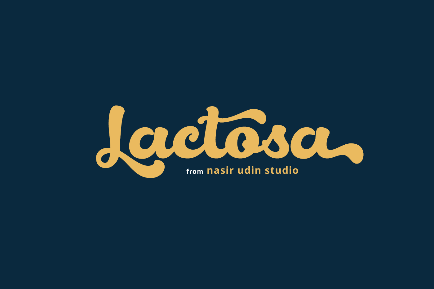 Font Lactosa Script
