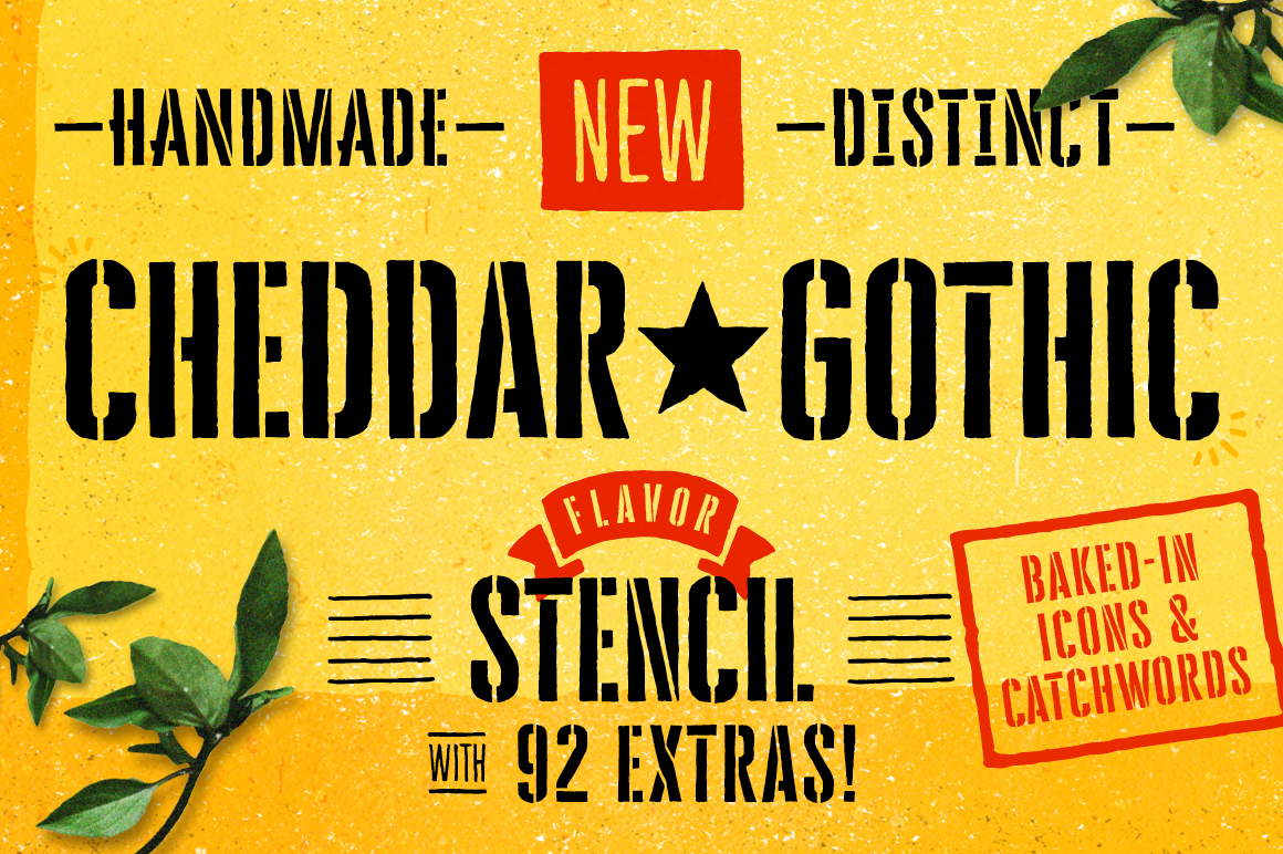 Cheddar Gothic Stencil