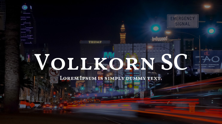 Font Vollkorn SC