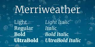 Font Merriweather