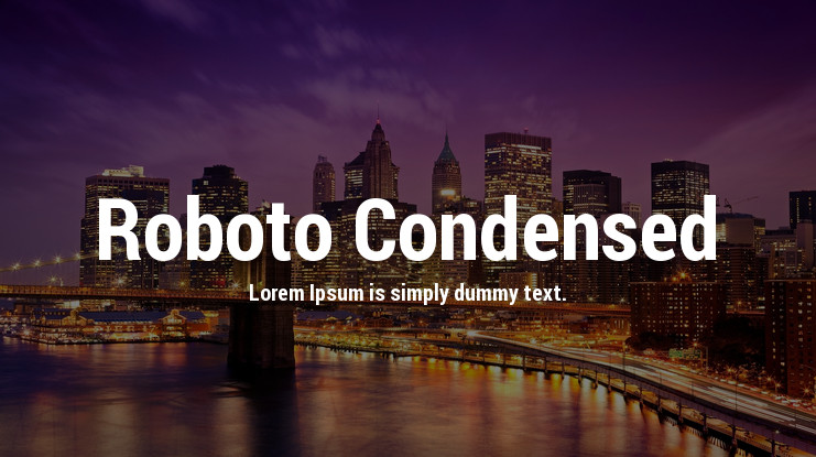 Font Roboto Condensed