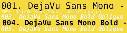 Dejavu Sans Mono