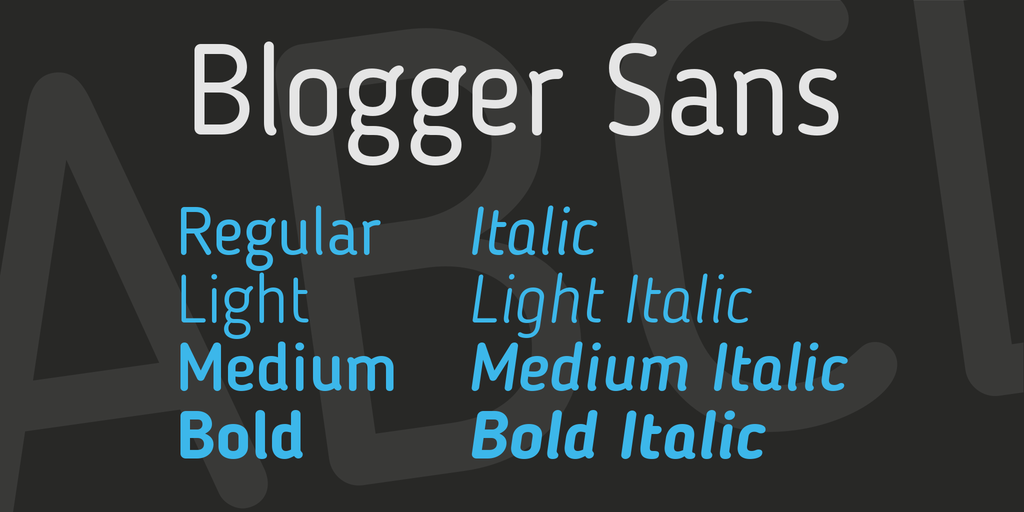 Font Blogger Sans