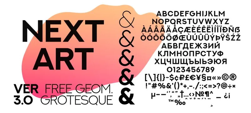 Font NEXT ART