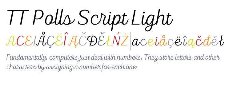 Font TT Polls Script