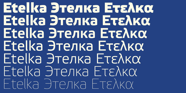 Font Etelka 