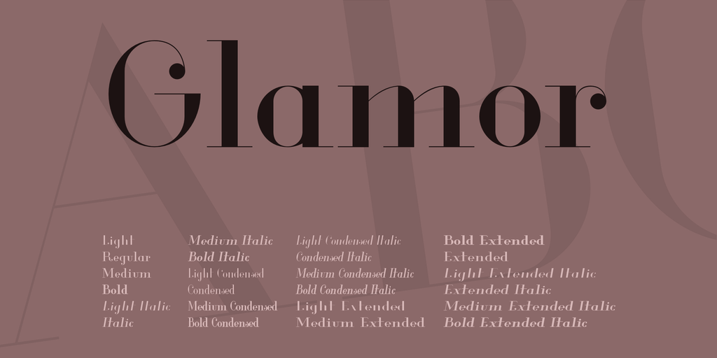 Font Glamor