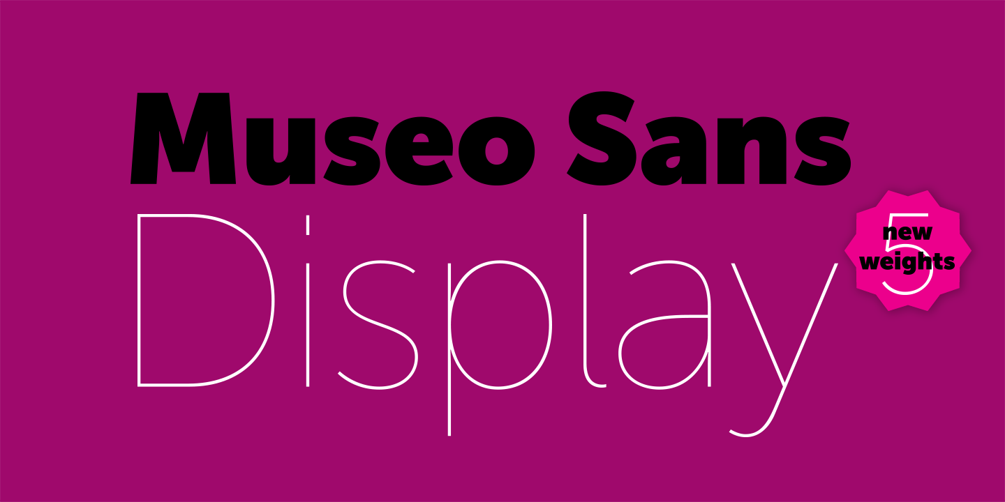 Font Museo Sans Display