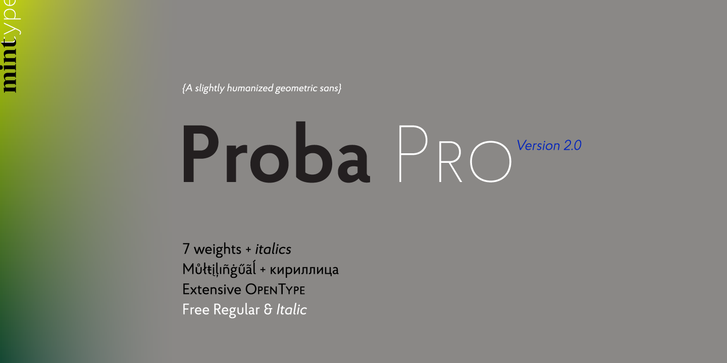 Font Proba Pro