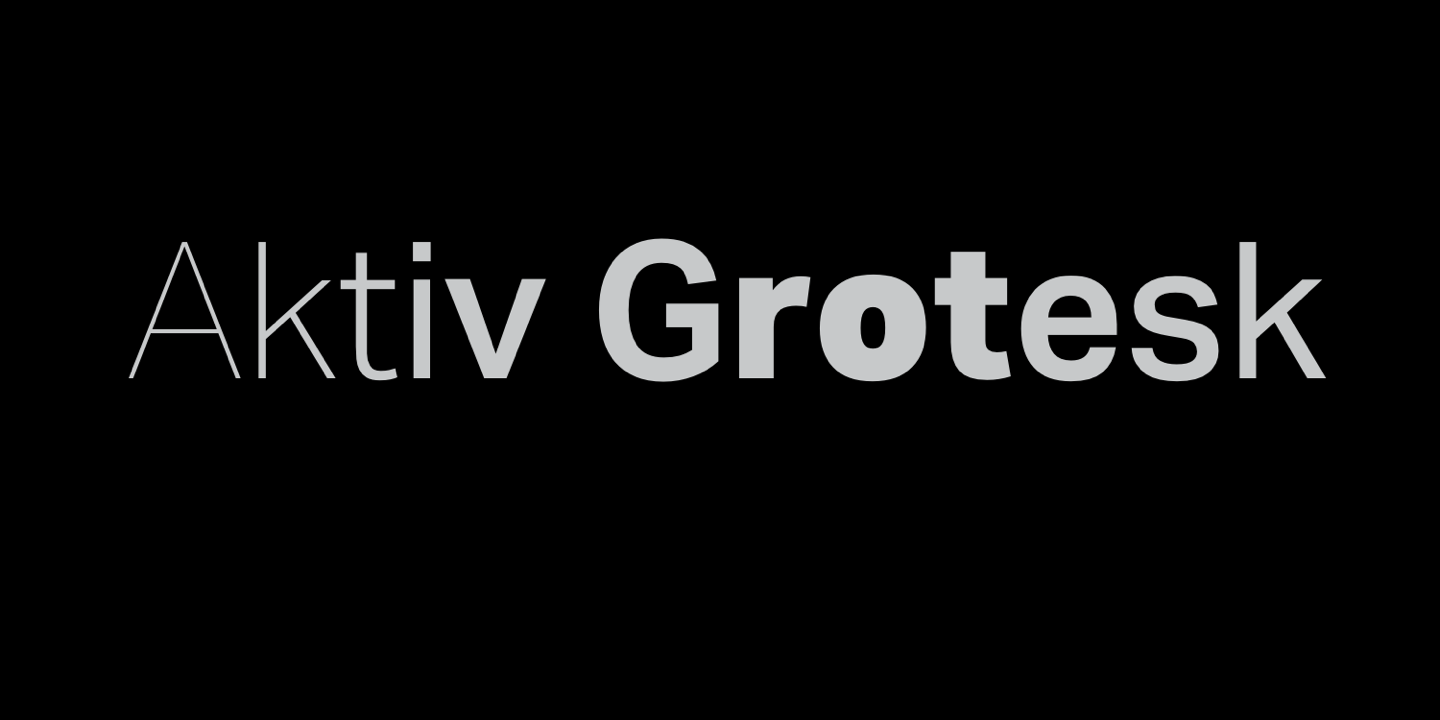 Font Aktiv Grotesk