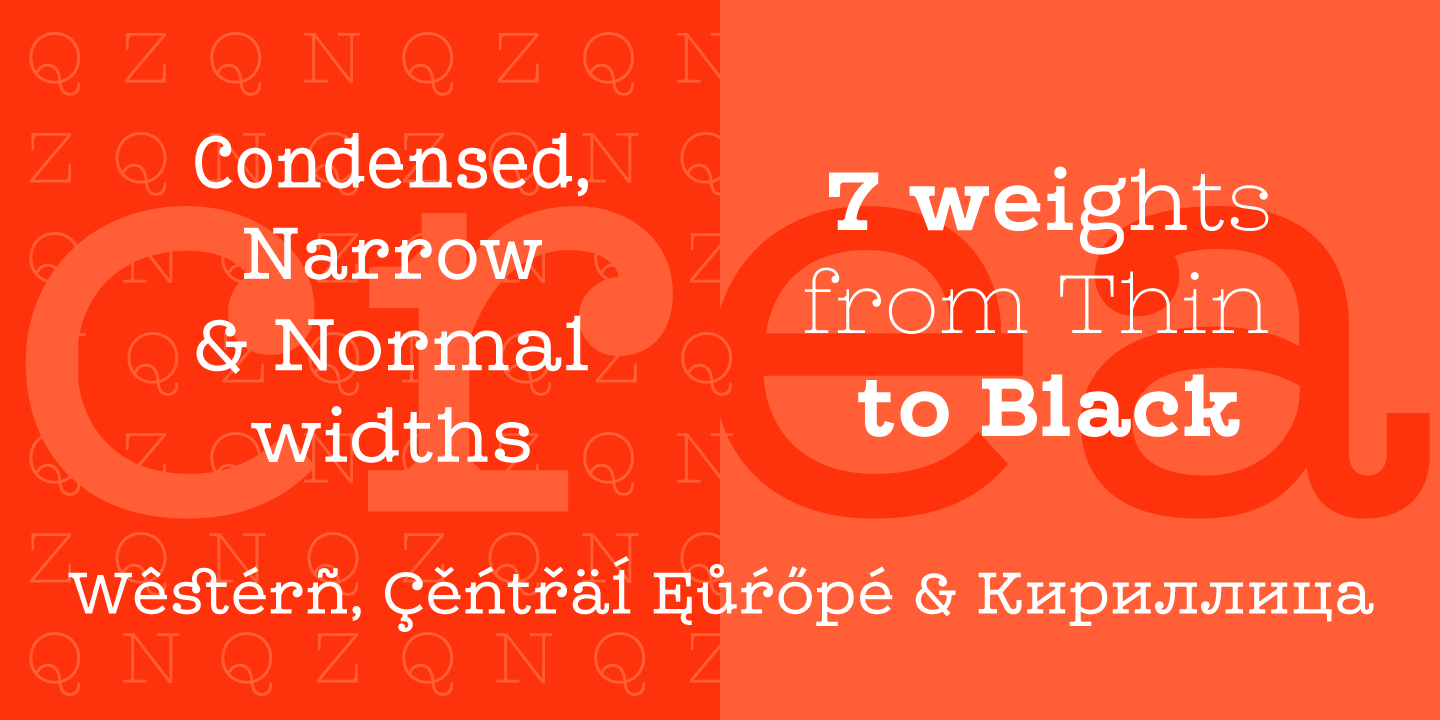 Font Leto Slab Narrow