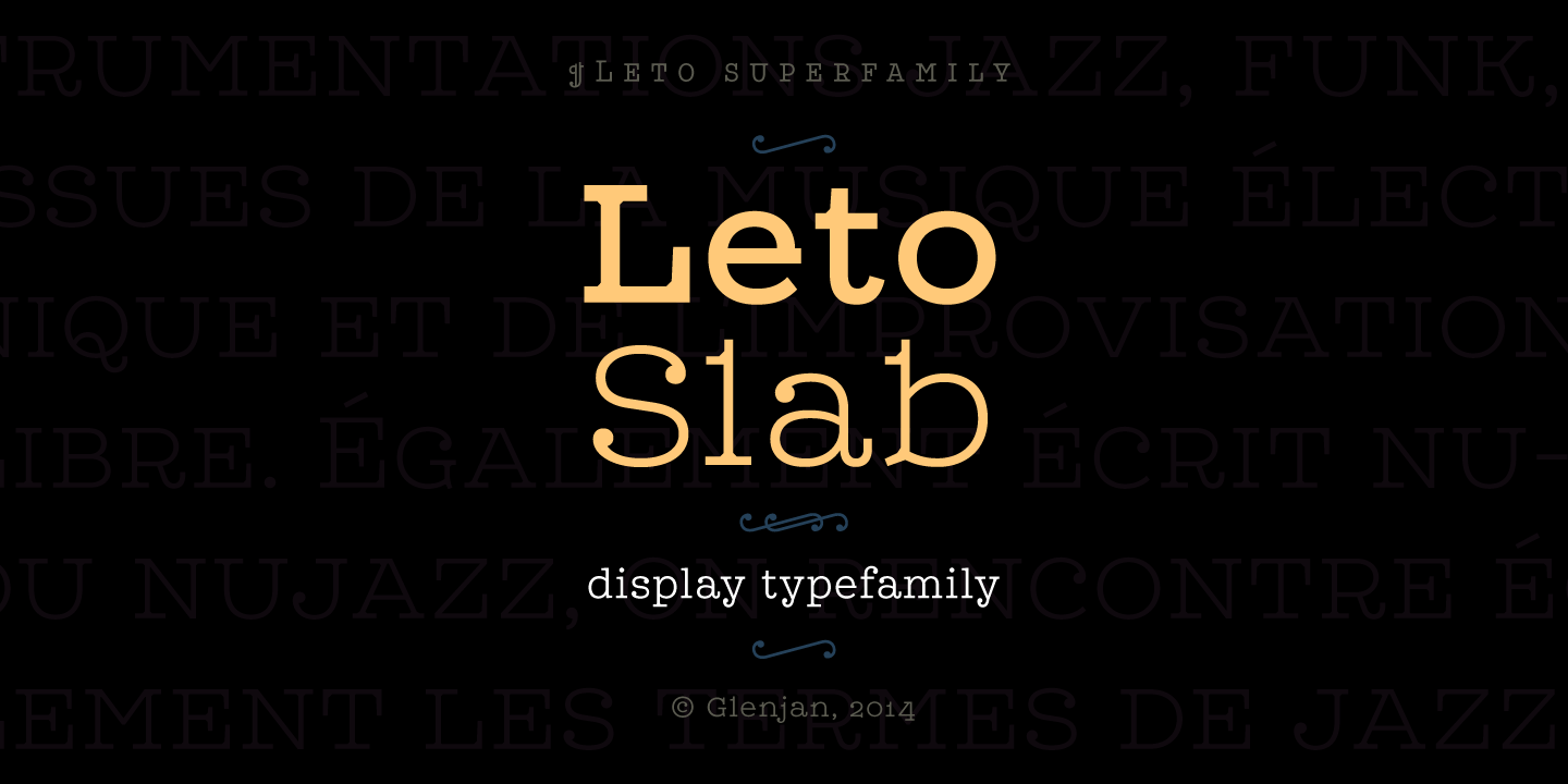 Font Leto Slab