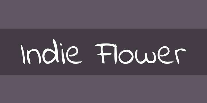 Font Indie Flower