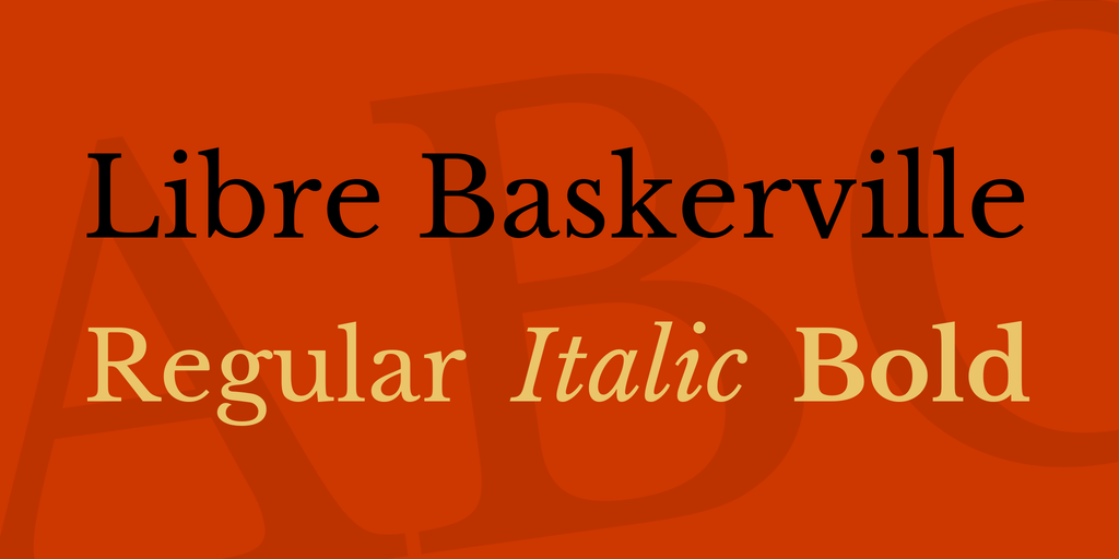 Font Libre Baskerville