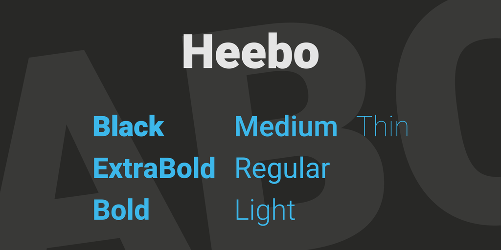 Font Heebo