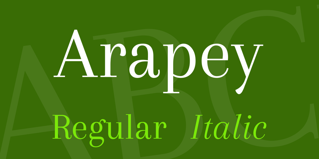 Font Arapey