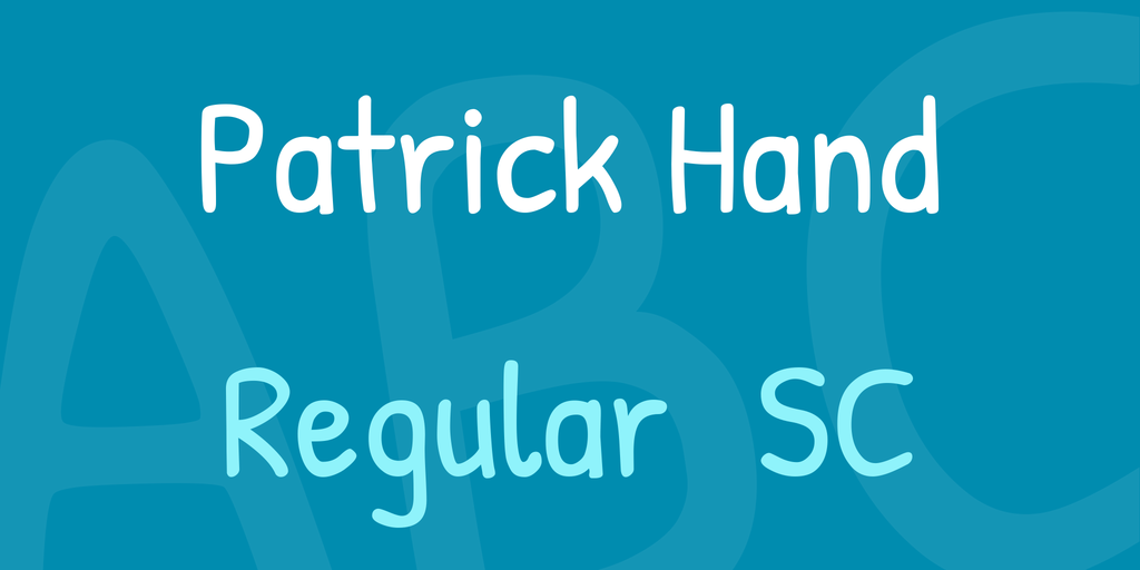 Font Patrick Hand