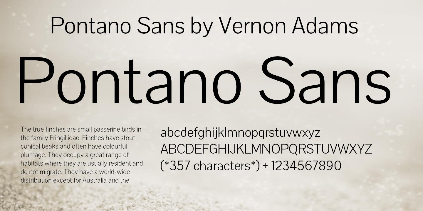 Font Pontano Sans