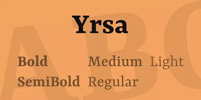Font Yrsa