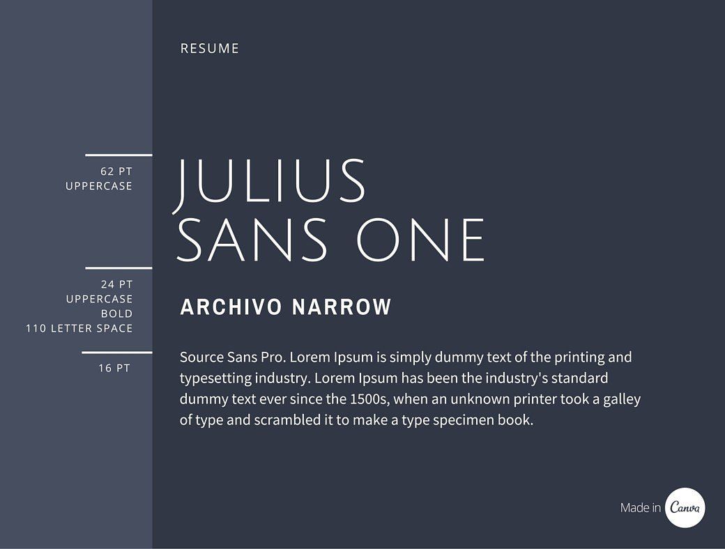 Font Julius Sans One
