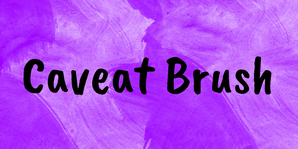 Font Caveat Brush