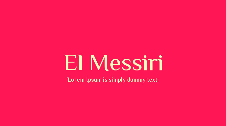 Font El Messiri