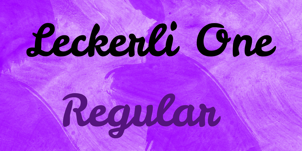 Font Leckerli One
