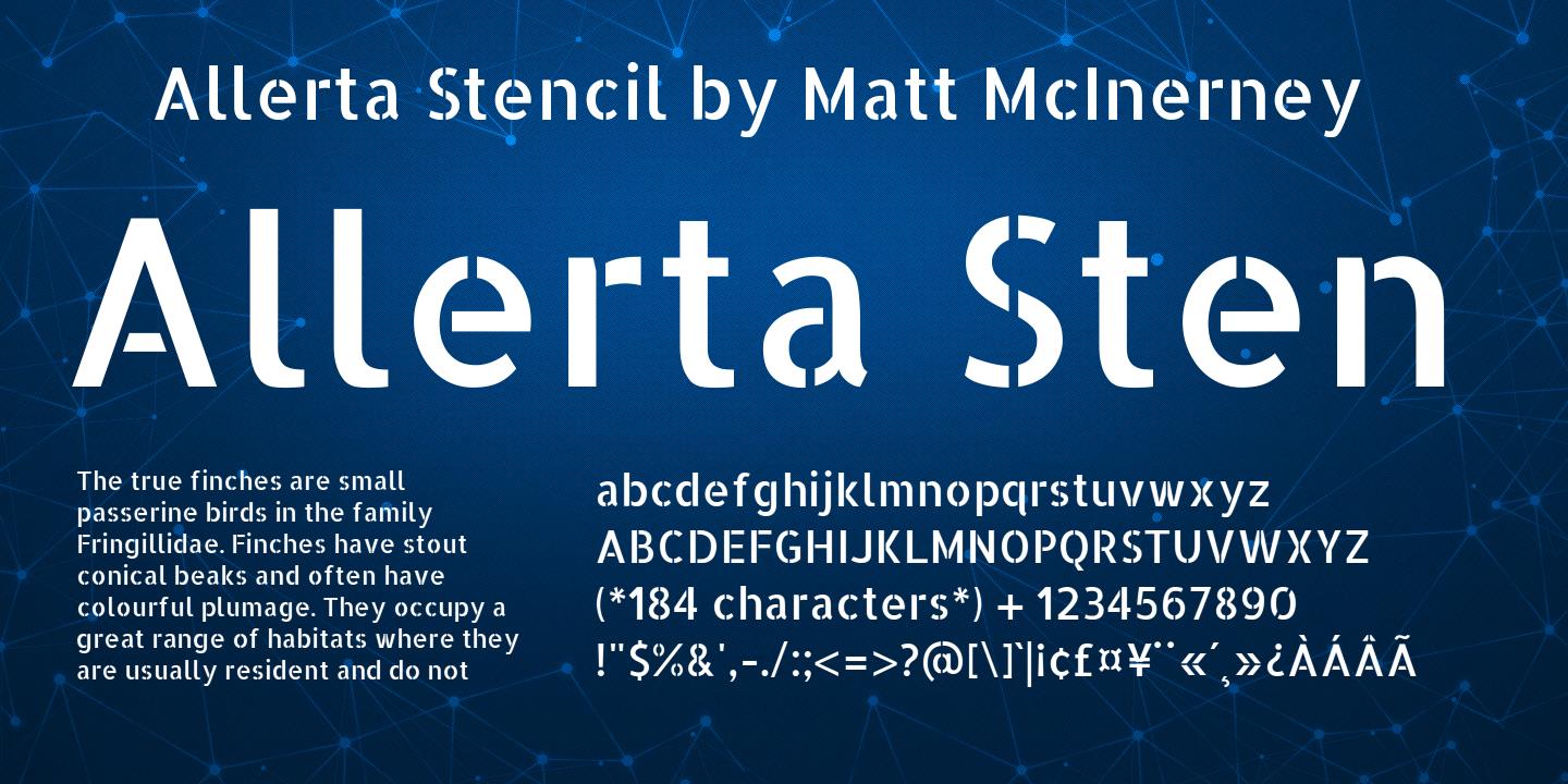 Font Allerta Stencil