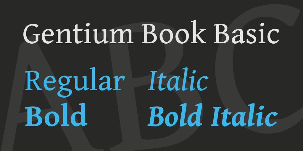 Gentium Book Basic