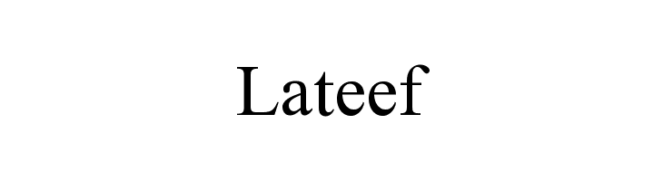 Font Lateef