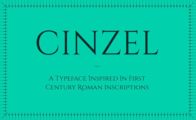 Font Cinzel Decorative