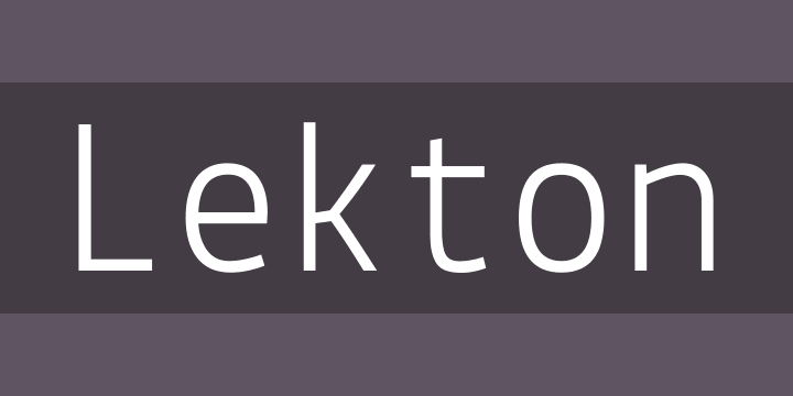 Font Lekton