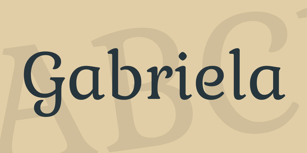 Font Gabriela