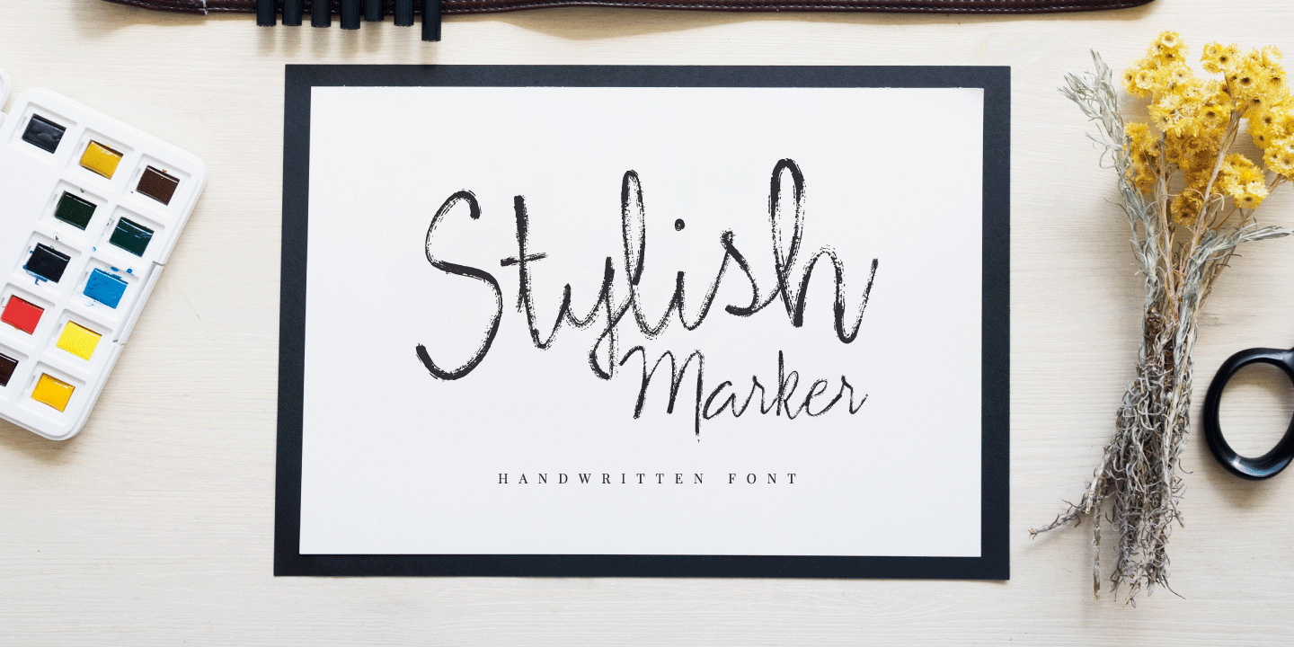 Font Stylish Marker