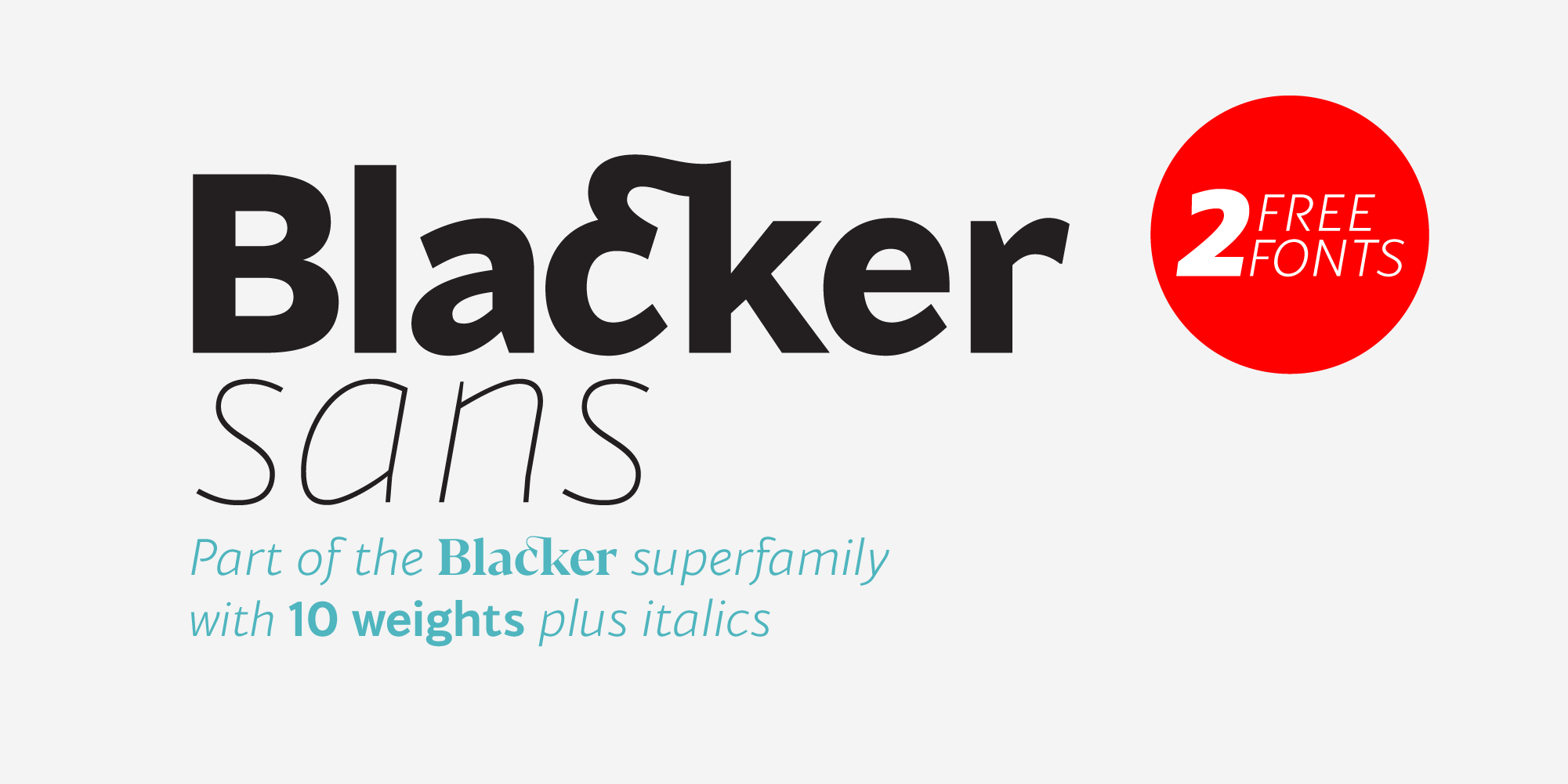 Font Blacker Sans