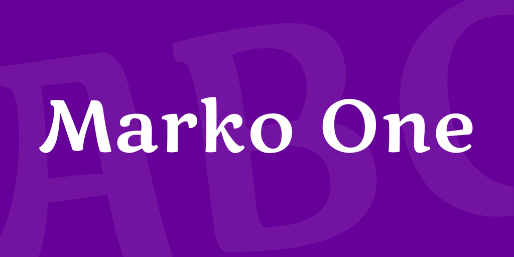 Font Marko One