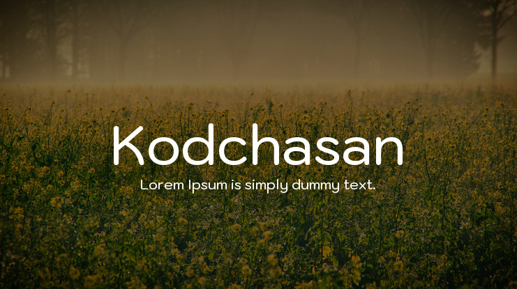 Font Kodchasan