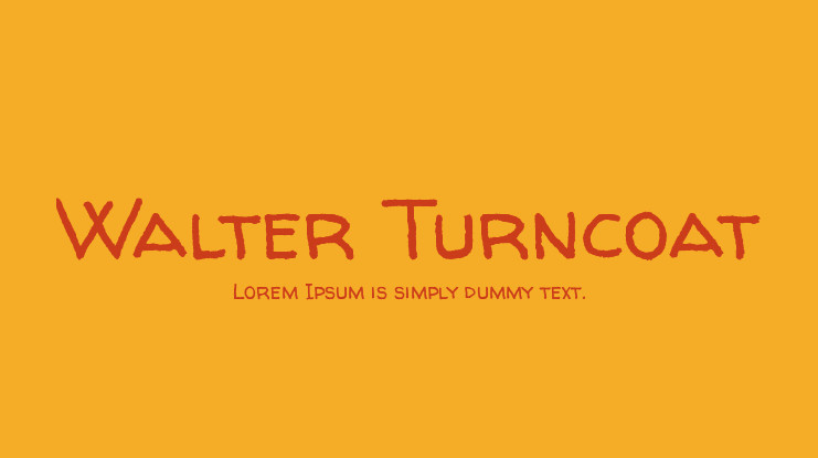 Font Walter Turncoat