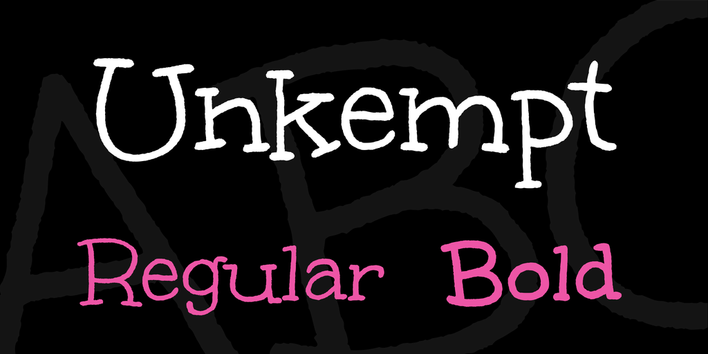 Font Unkempt