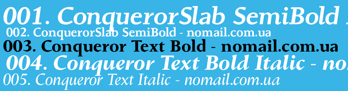 Font Conqueror  Slab