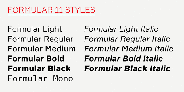 Font Formular